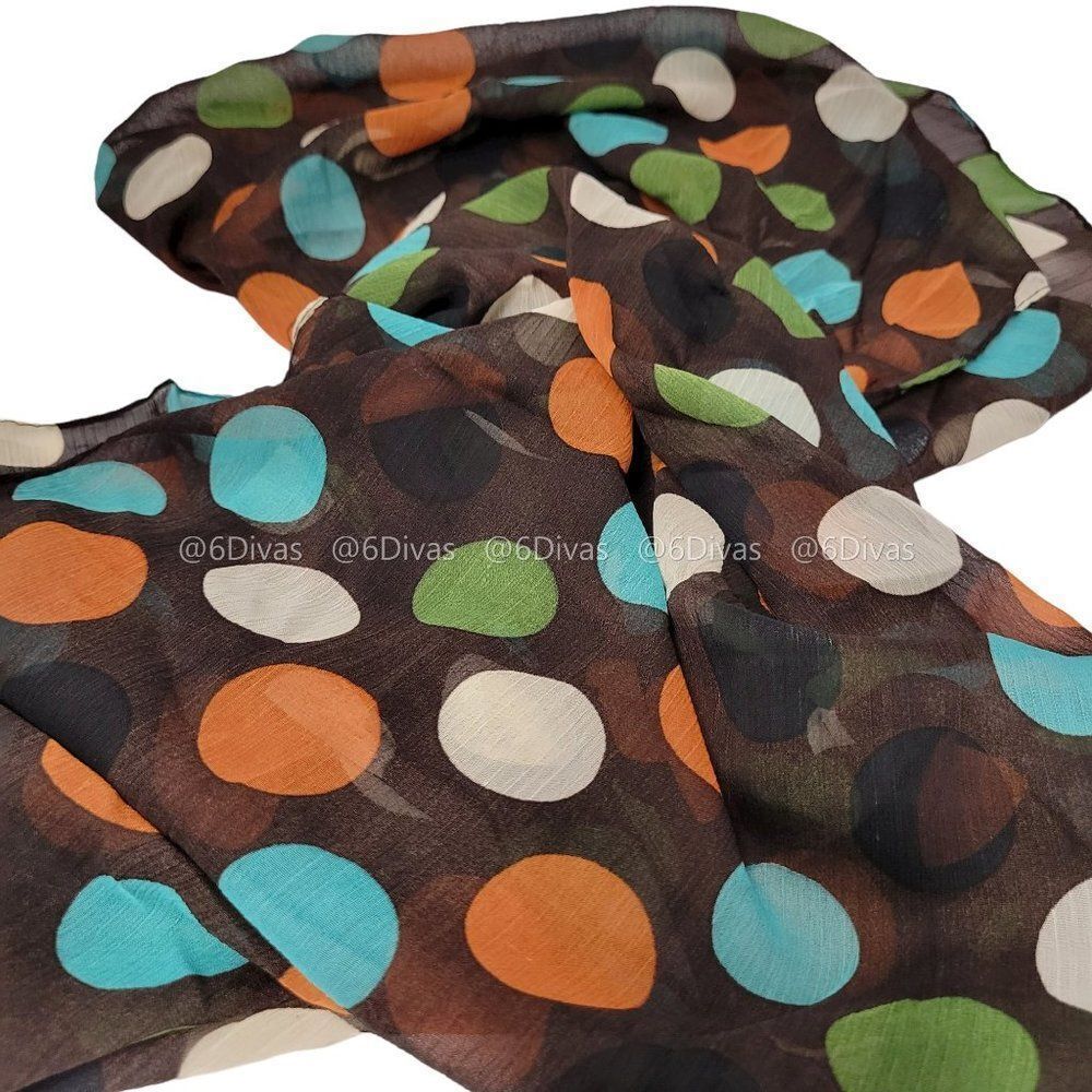 Womens Scarf Polka Dot All Season Summer Fall Sweater Scarf